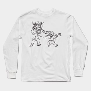 Lion Dance in chinese Long Sleeve T-Shirt